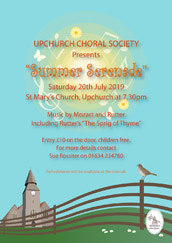 Upchurch Choral Society Summer Poster